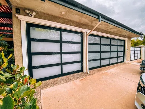 Modern aluminum garage doors for the most stylish property