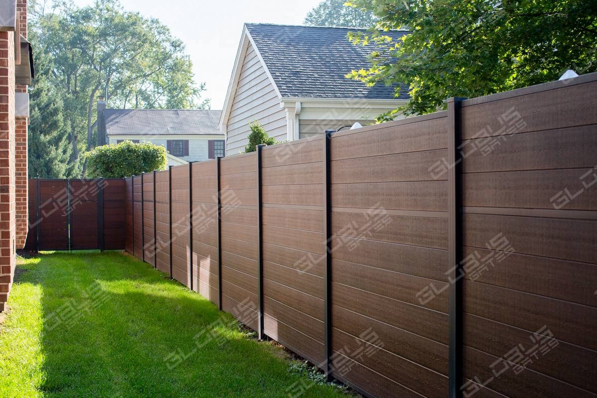 Wooden privacy fence for homes