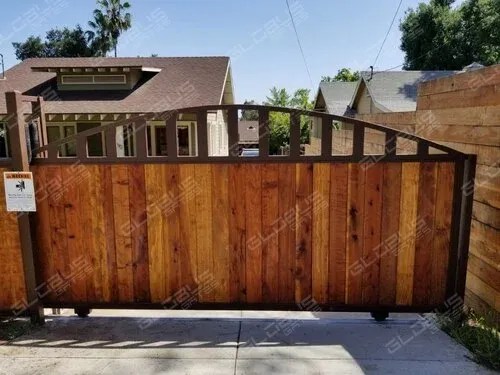 Wood gate in LA