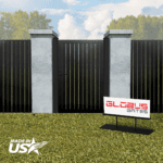 Profile 40 Vertical Pedestrian Gate Single Swing