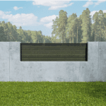 Aluminum Fence Alu20 Wall Topper 8’x2′