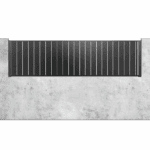 Aluminum Fence ALU40 VERTICAL WALL TOPPER 2′ x 6′