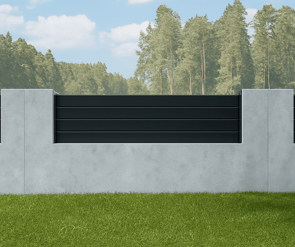 Aluminum Fence ALU50 T&G WALL TOPPER KIT 6’3′ x 2′