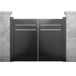 Profile50 T&G SLAT Contractor Line 12′ x 6′ Horizontal Double Swing Gate Kit