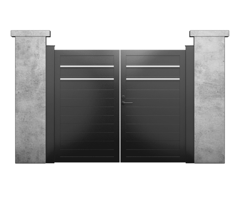 Profile60 T&G Contractor Line 12′ x 6′ HD Double Swing Gate Kit