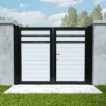 Profile Vinyl Universal DIY 12′ x 6′ Horizontal Double Swing Gate (DIY DOUBLE GATE)