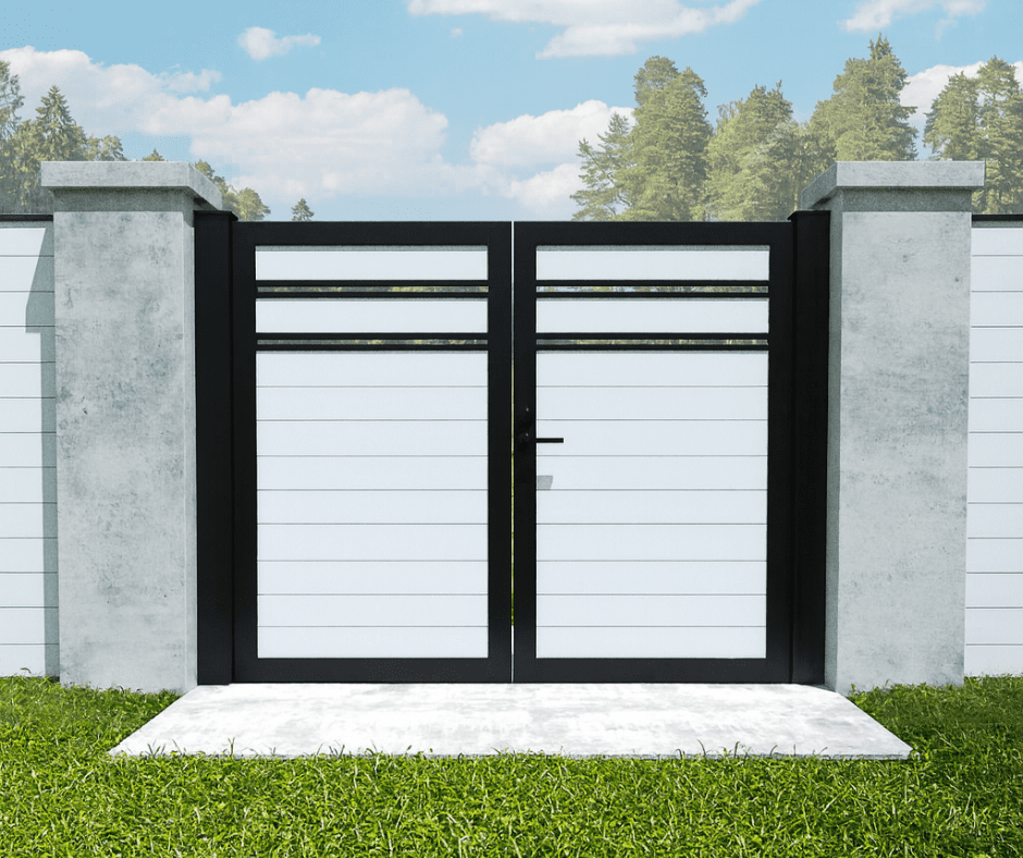 Profile Vinyl Universal DIY 12′ x 6′ Horizontal Double Swing Gate (DIY DOUBLE GATE)