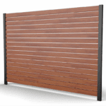 Profile40 6.3 Woodgrain SLAT 6′ x 6′ Fence Panel Kit 1/2 GAP (2way post)