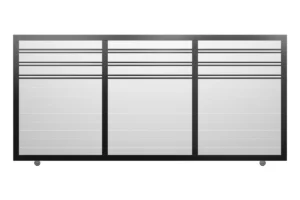 Fence company in Los Angeles - Chb-alu60-horizontal-driveway-gate vinil-1