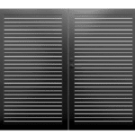 PROFILE20 HORIZONTAL DOUBLE SWING GATE 12′ x 8′