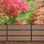 Deluxe semi-privacy composite fence