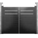 6.3PROFILE50 T&G HORIZONTAL DOUBLE SWING GATE KIT 12′ x 6′