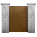 PROFILE60 6.3 Woodgrain SLAT 6′ x 5′ Fence Panel Frame