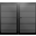 PROFILE20 HORIZONTAL DOUBLE SWING GATE 12′ x 6′