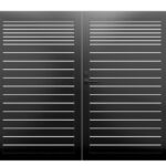 PROFILE 40+15 Horizontal Double Swing Pedestrian Gate