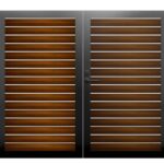 6.3PROFILE40 HORIZONTAL DOUBLE SWING GATE KIT 12′ x 6′ (WOODGRAIN)