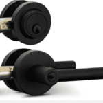 PROFILE 40+15 Horizontal Pedestrian Gate Single Swing – Dark bronze