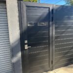 H.D DIY Plexiglass Modern Aluminum Pedestrian Gate