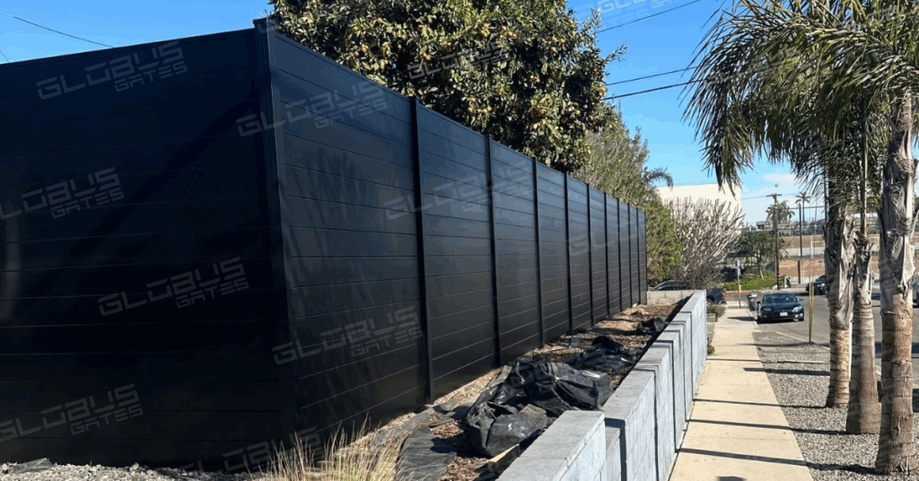 Fence company in Los Angeles - Stylish and secure top aluminum fence styles in newport beach