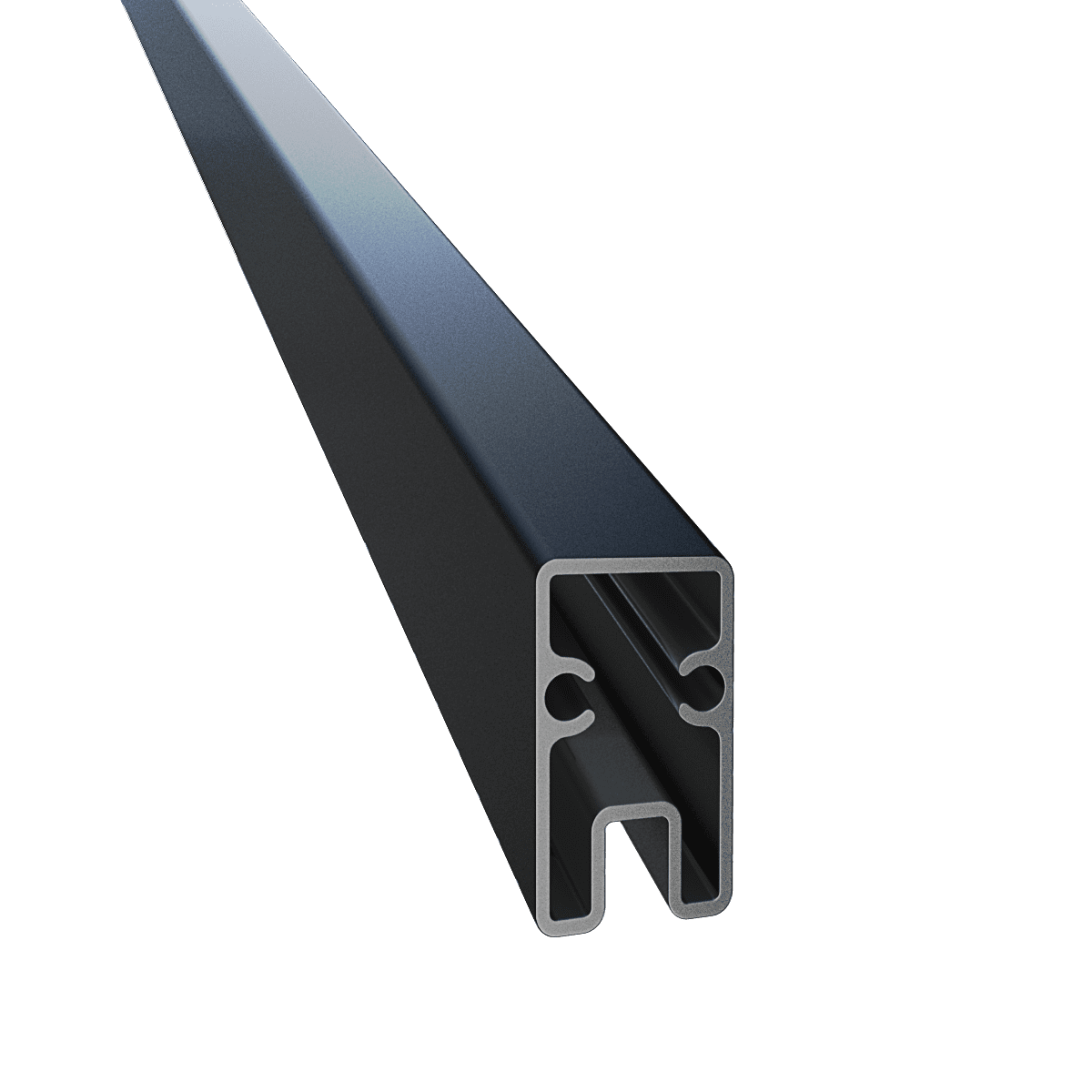 PROFILE60 Top rail 6ft BLACK