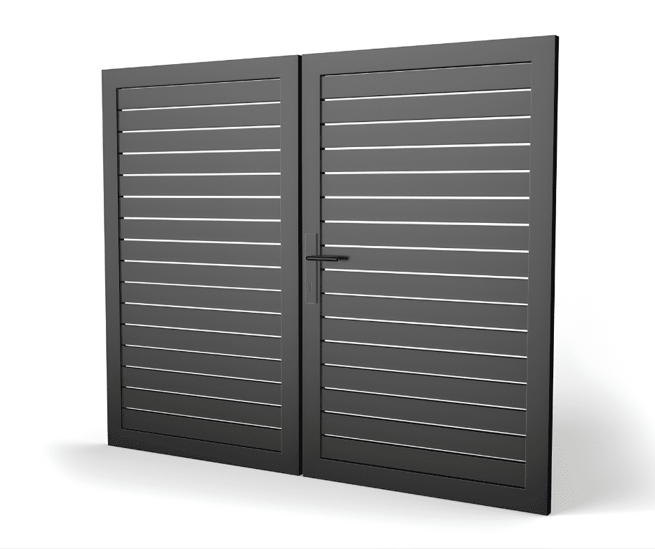 Profile40 Double Swing Universal DIY 12′ x 6′ Gate Kit 1/2 Gap (DIY DOUBLE GATE )