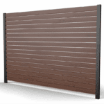 Profile40 6.3 Woodgrain SLAT 6′ x 6′ Fence Panel Kit 1/2 GAP (C channel+2.5)