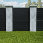 Profile60 T&G 6′ x 6′ Fence Panel Kit Black NO GAP (FENCE new )
