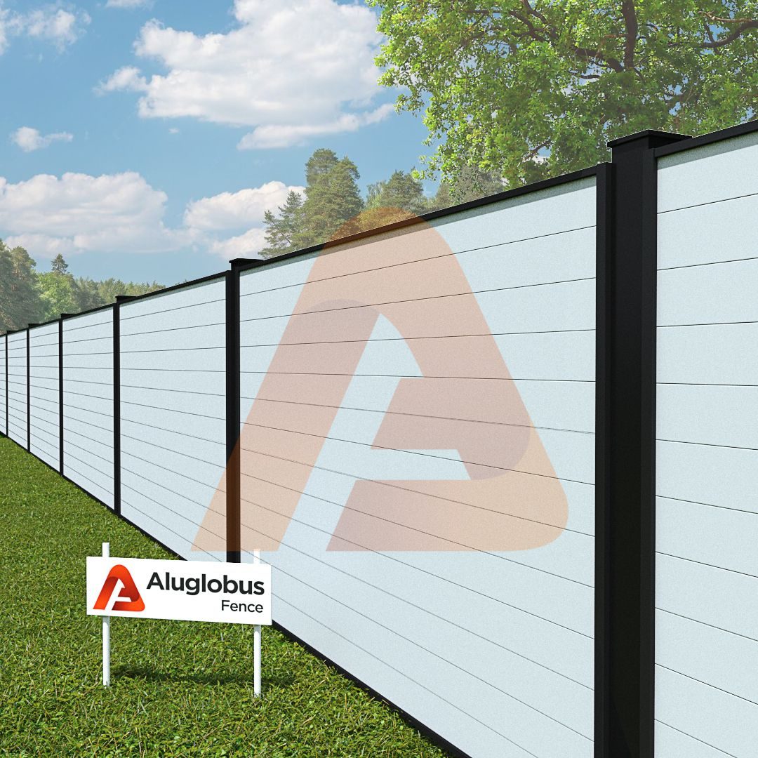 Alu Vinyl HD aluminum frame 6′ x 6′ Horizontal Fence