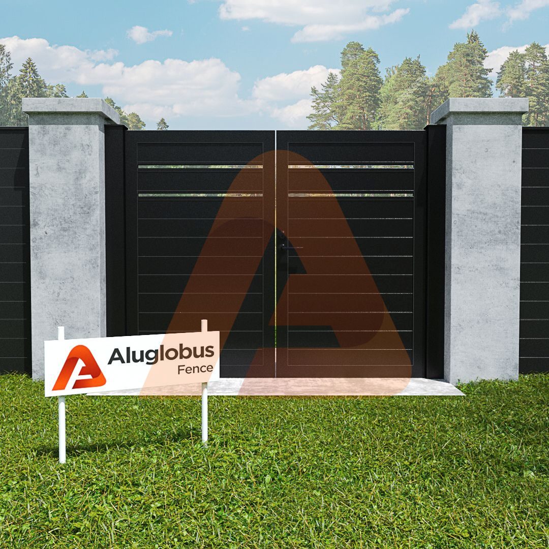 ALU60HorizontalPedestrianGateDoubleSwing 1800x
