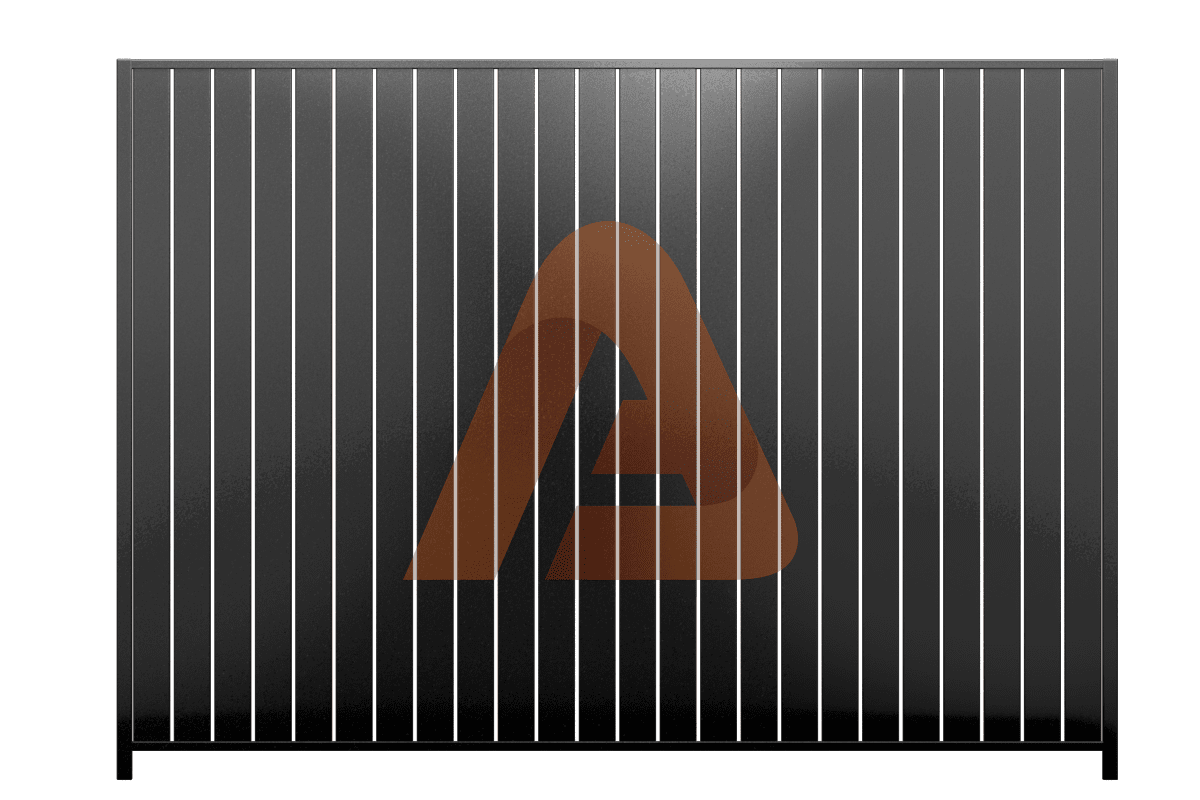 ALU40 Vertical Fence Kit 6′ x 5′ – Modern Aluminum Slat Fence