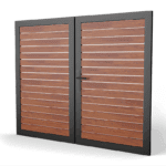 Profile40 6.3 Woodgrain Universal DIY 12′ x 6′ Gate kit (DIY DOUBLE GATE)