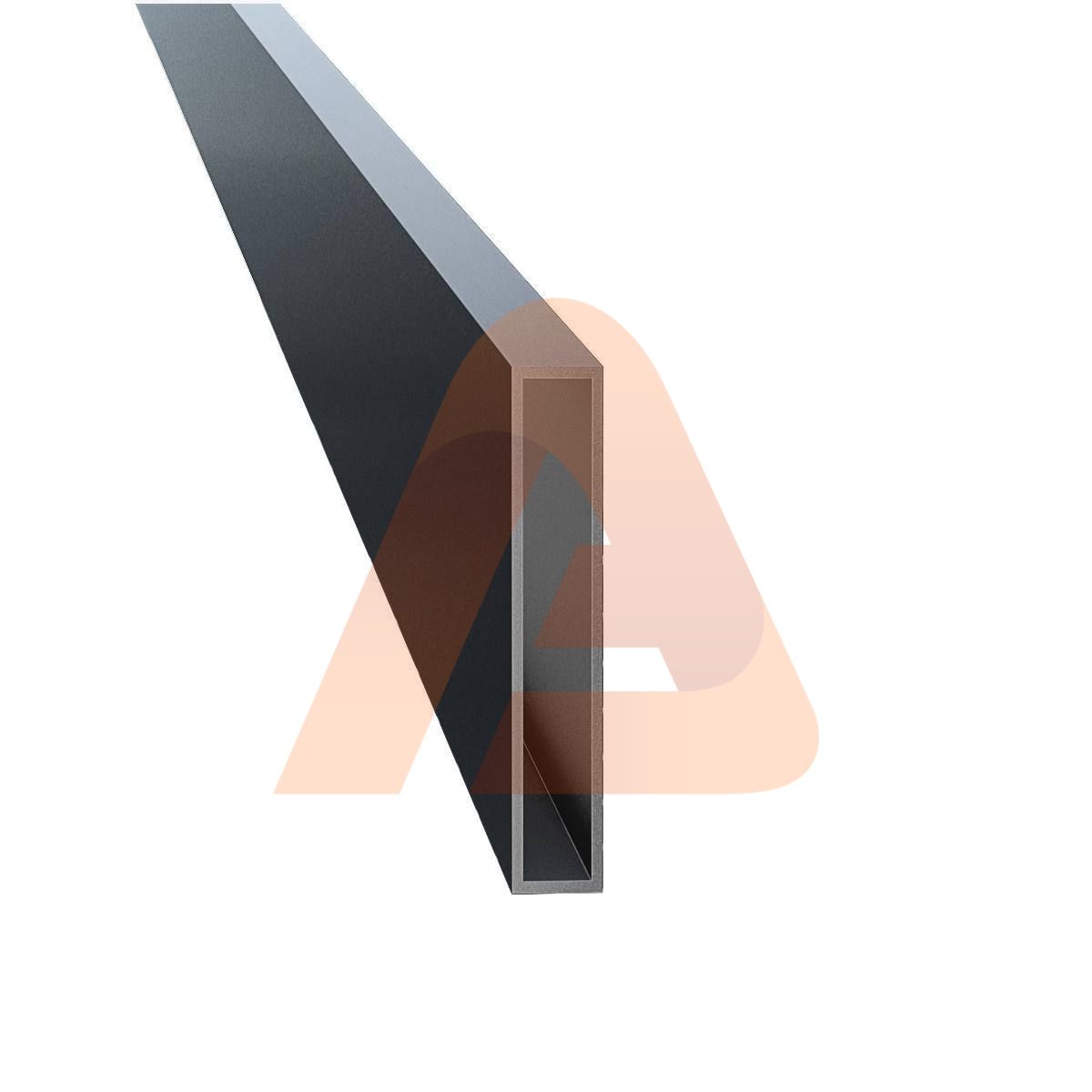 2″ x 8″ x 24FT aluminum beam .125 walls Black(new)