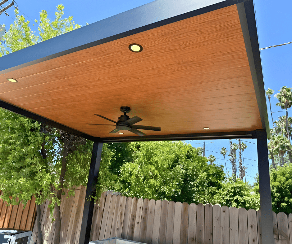Fence company in Los Angeles - Attached patio cover pergola