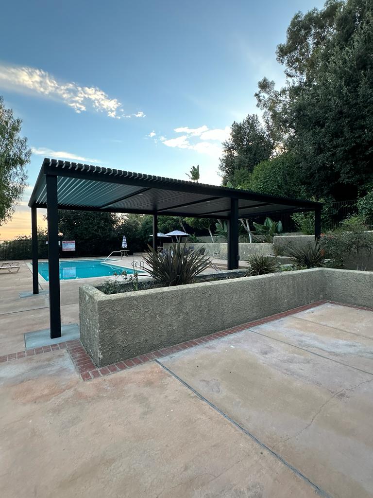 Slat pergola