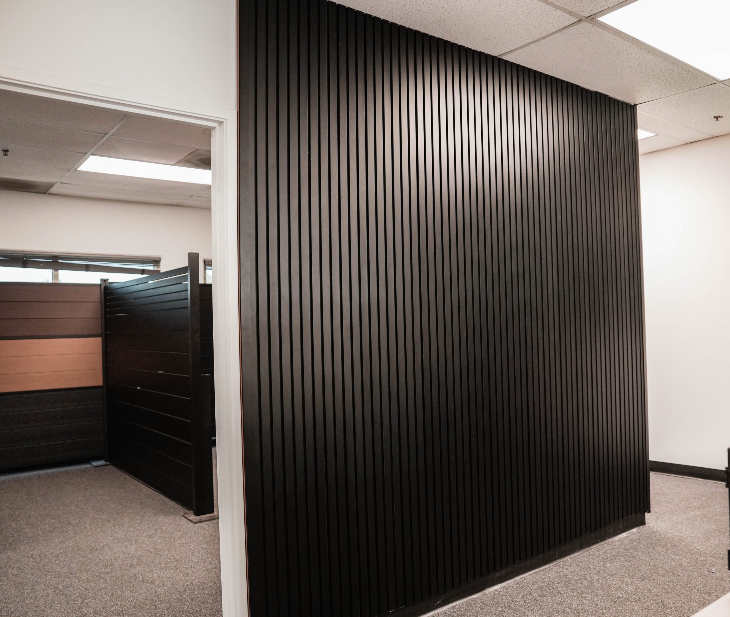 Wall cladding installation wide photo