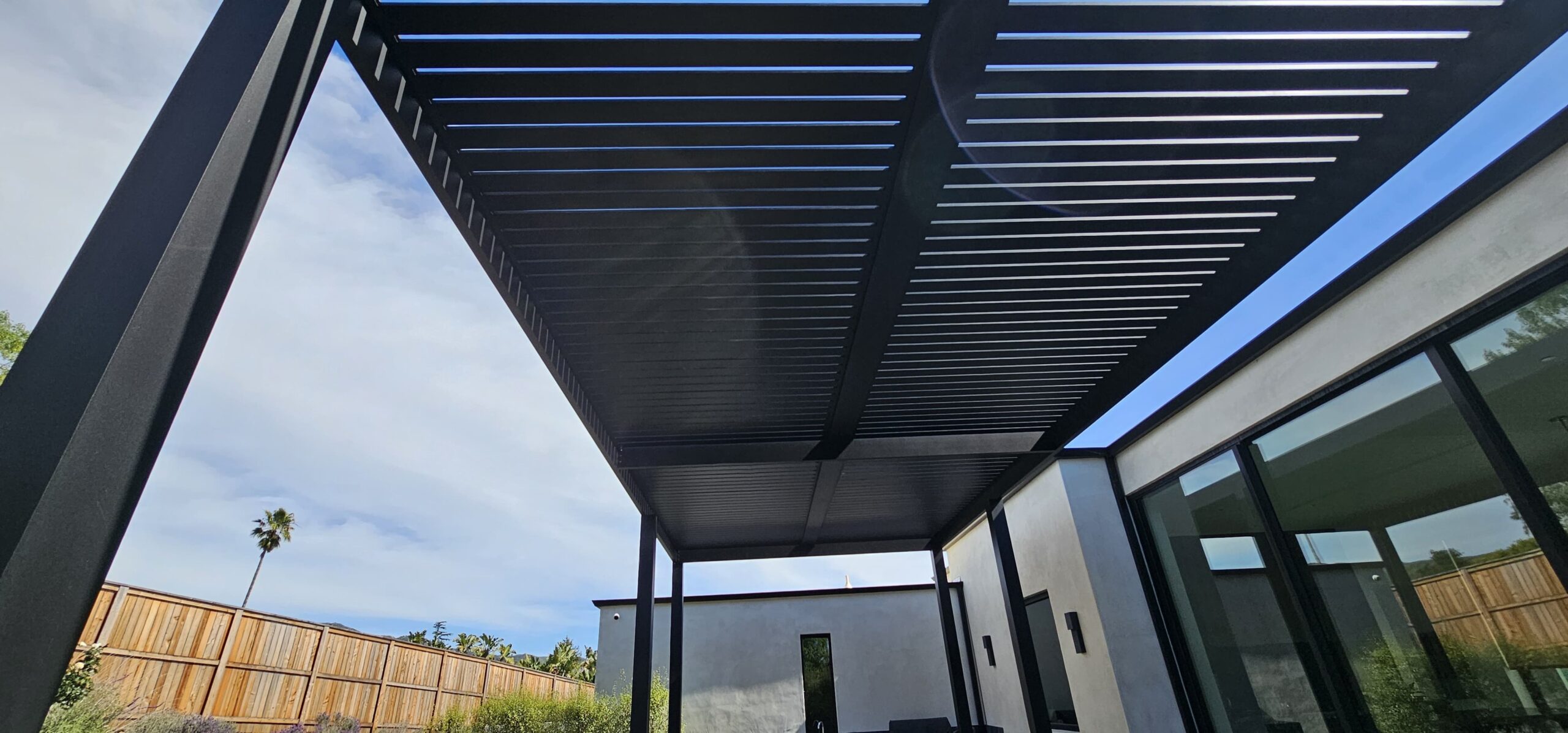 Slat pergola