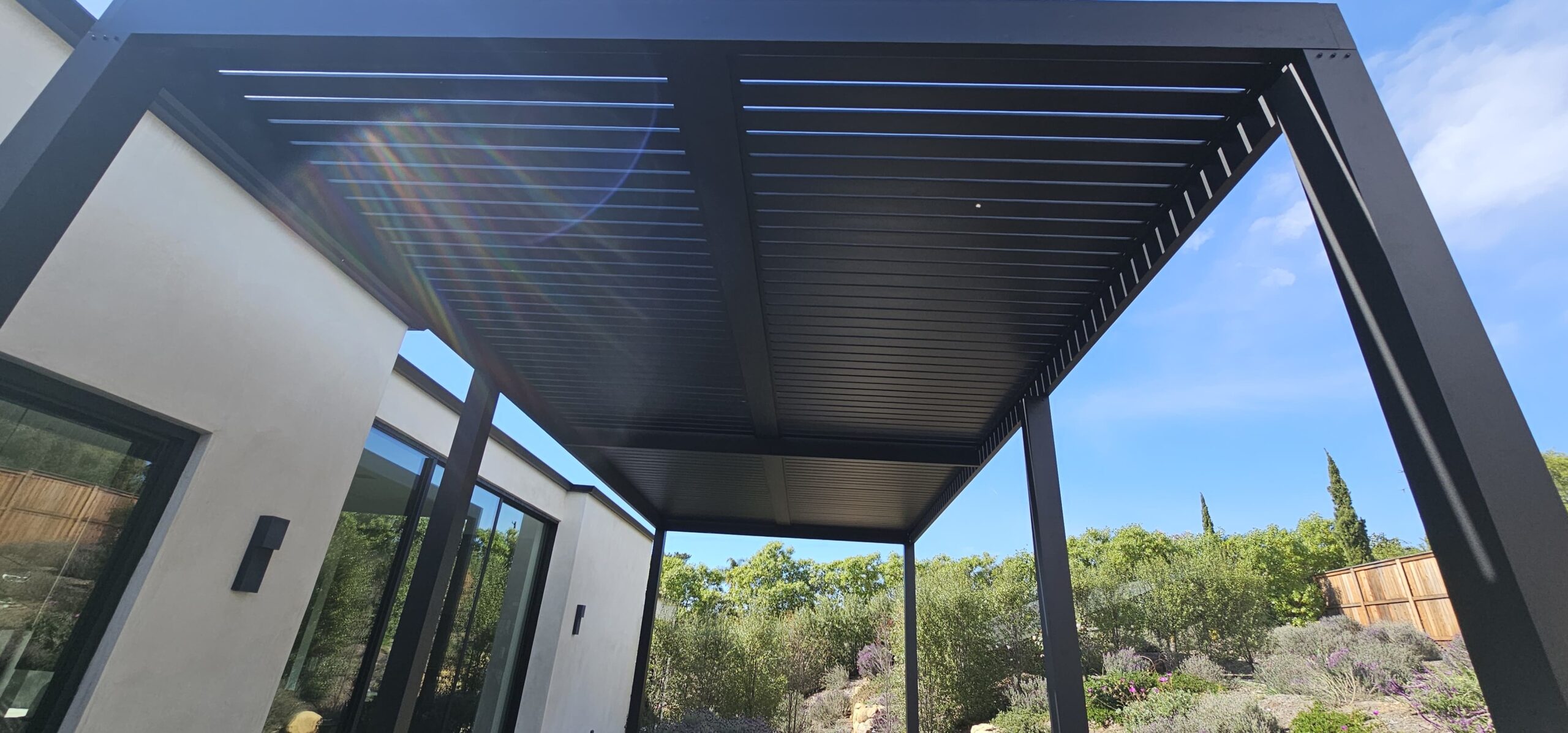 Slat pergola