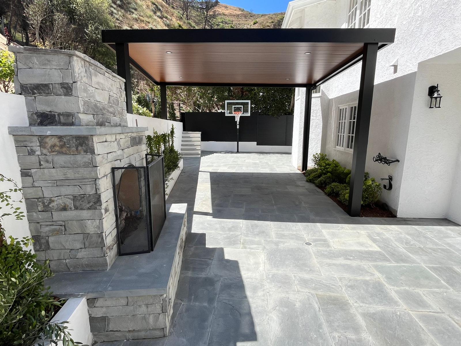 Solid roof pergola project