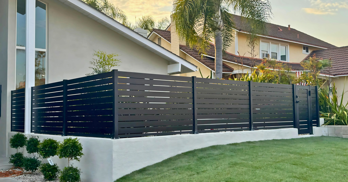 DIY fence installed
