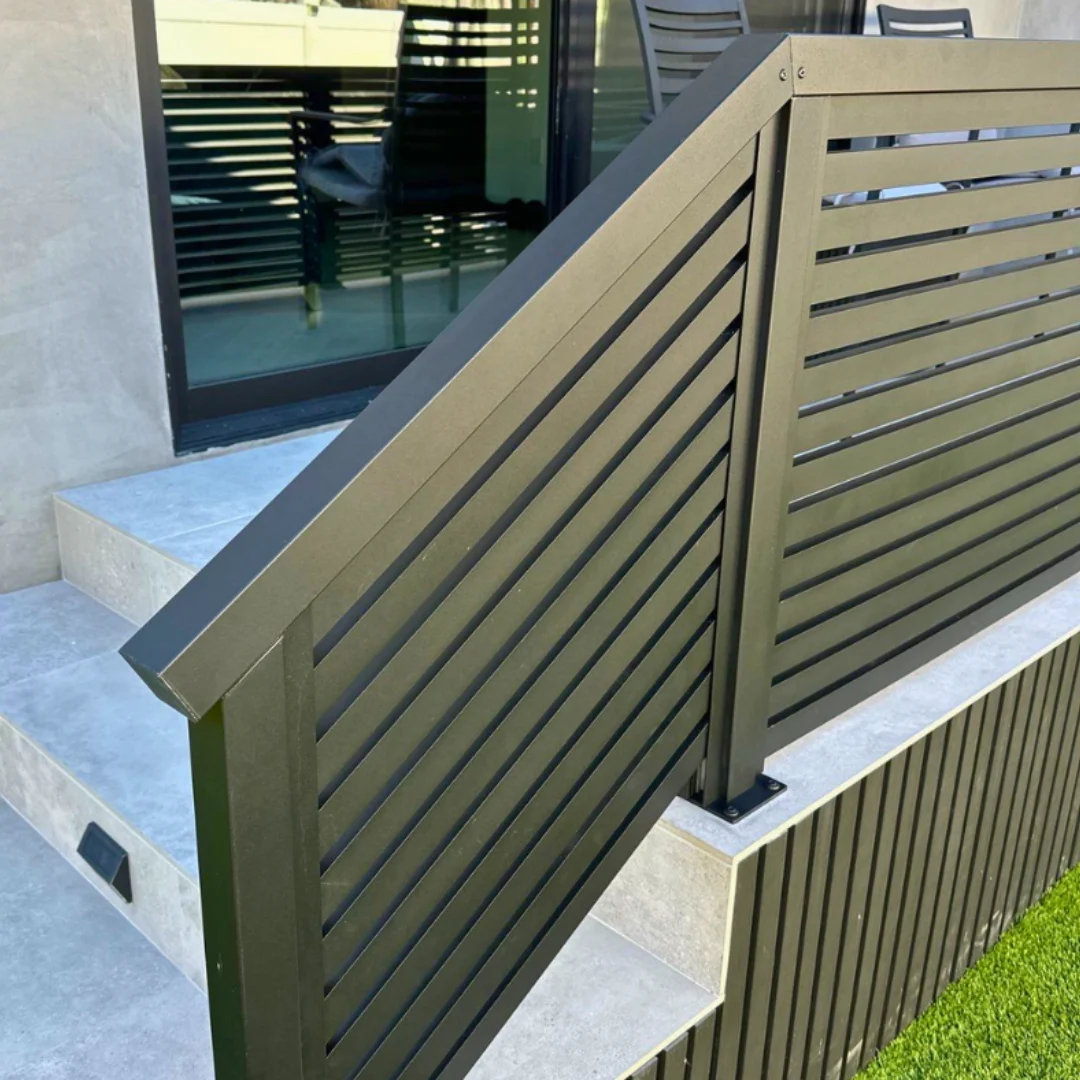 Contemporary aluminum installation