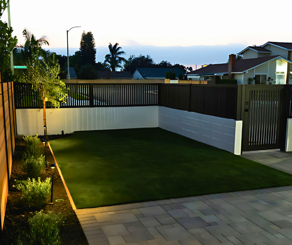 Profile 20 aluminum fence panel with sleek modern design for garden enclosure