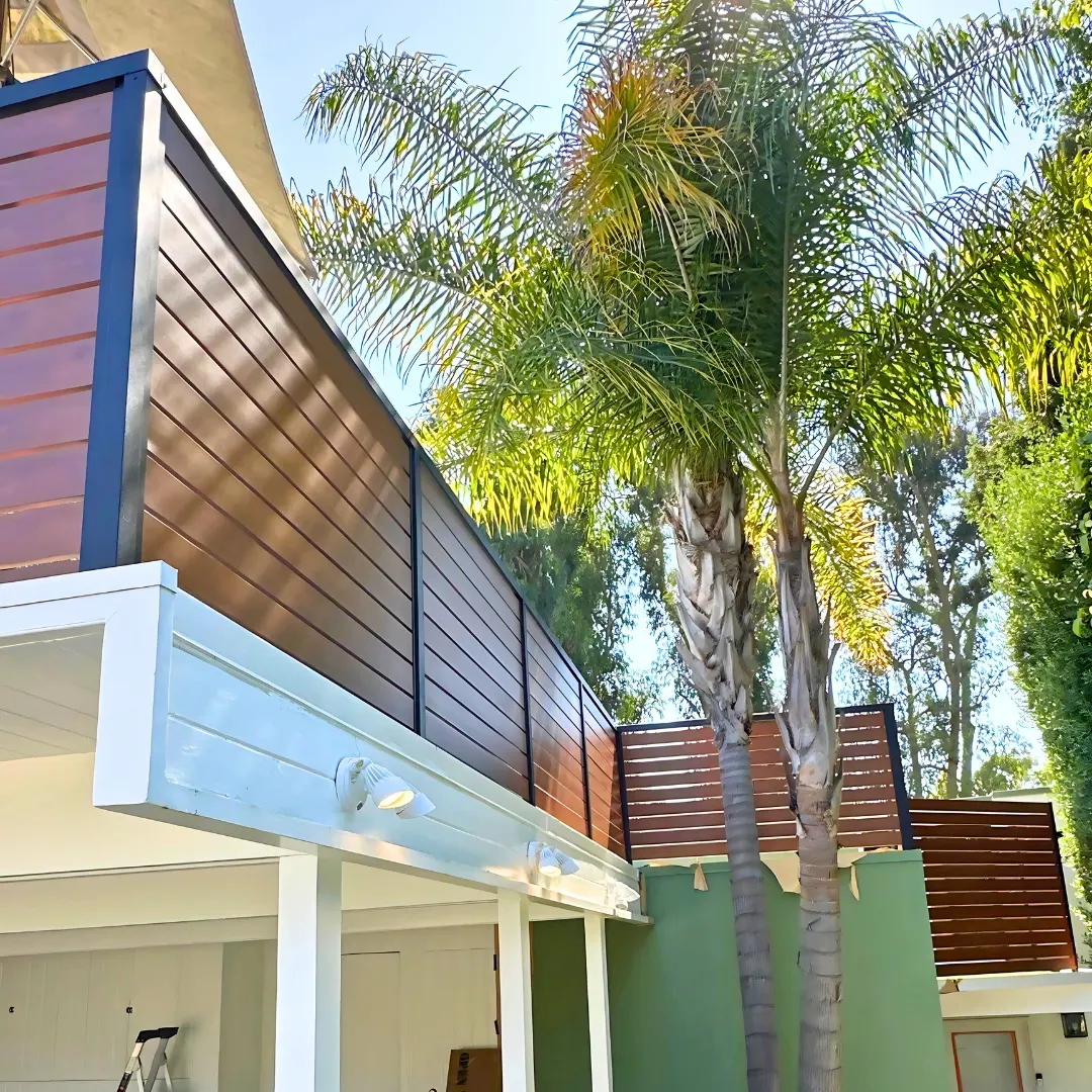Exterior aluminum installation