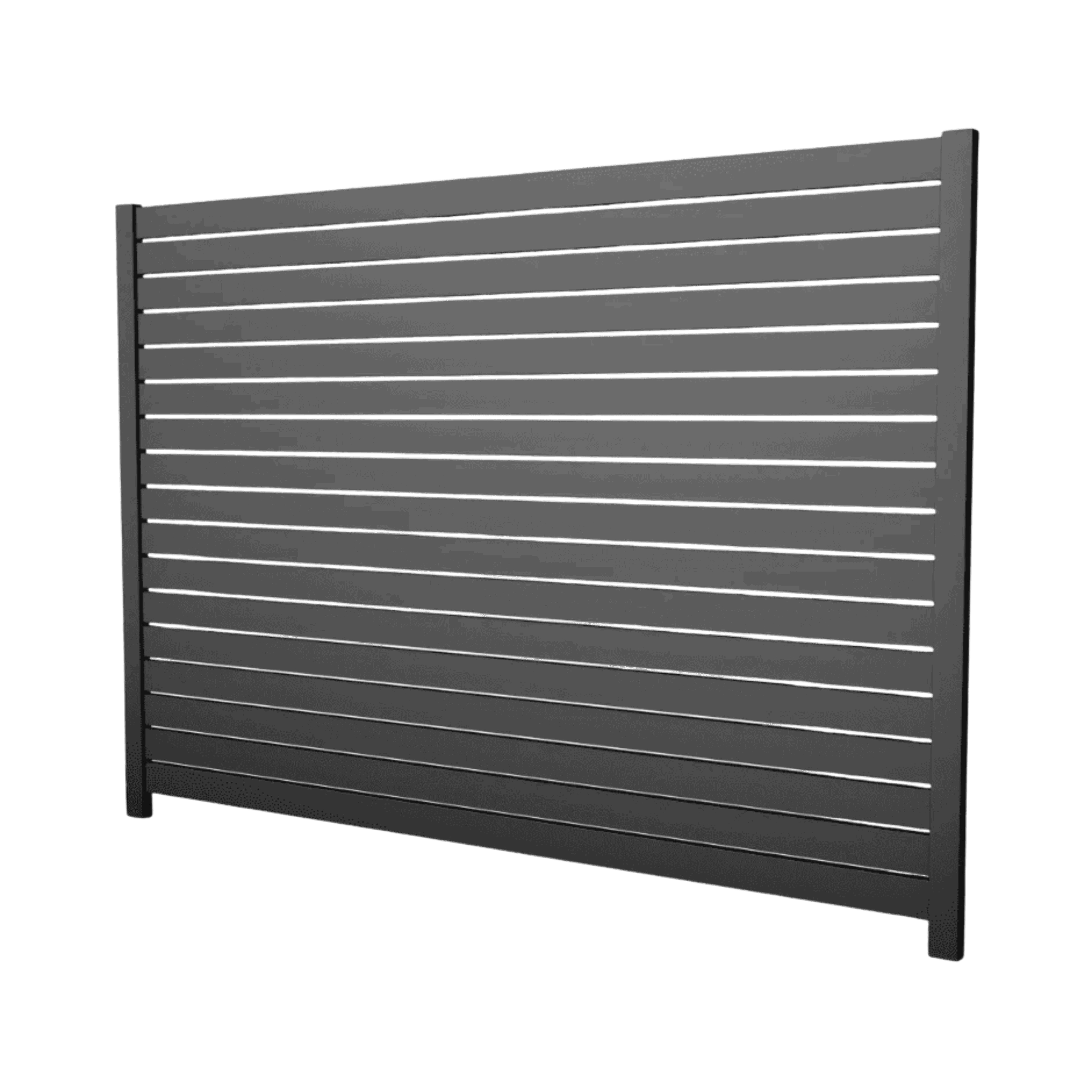 DIY aluminum fence kit with posts