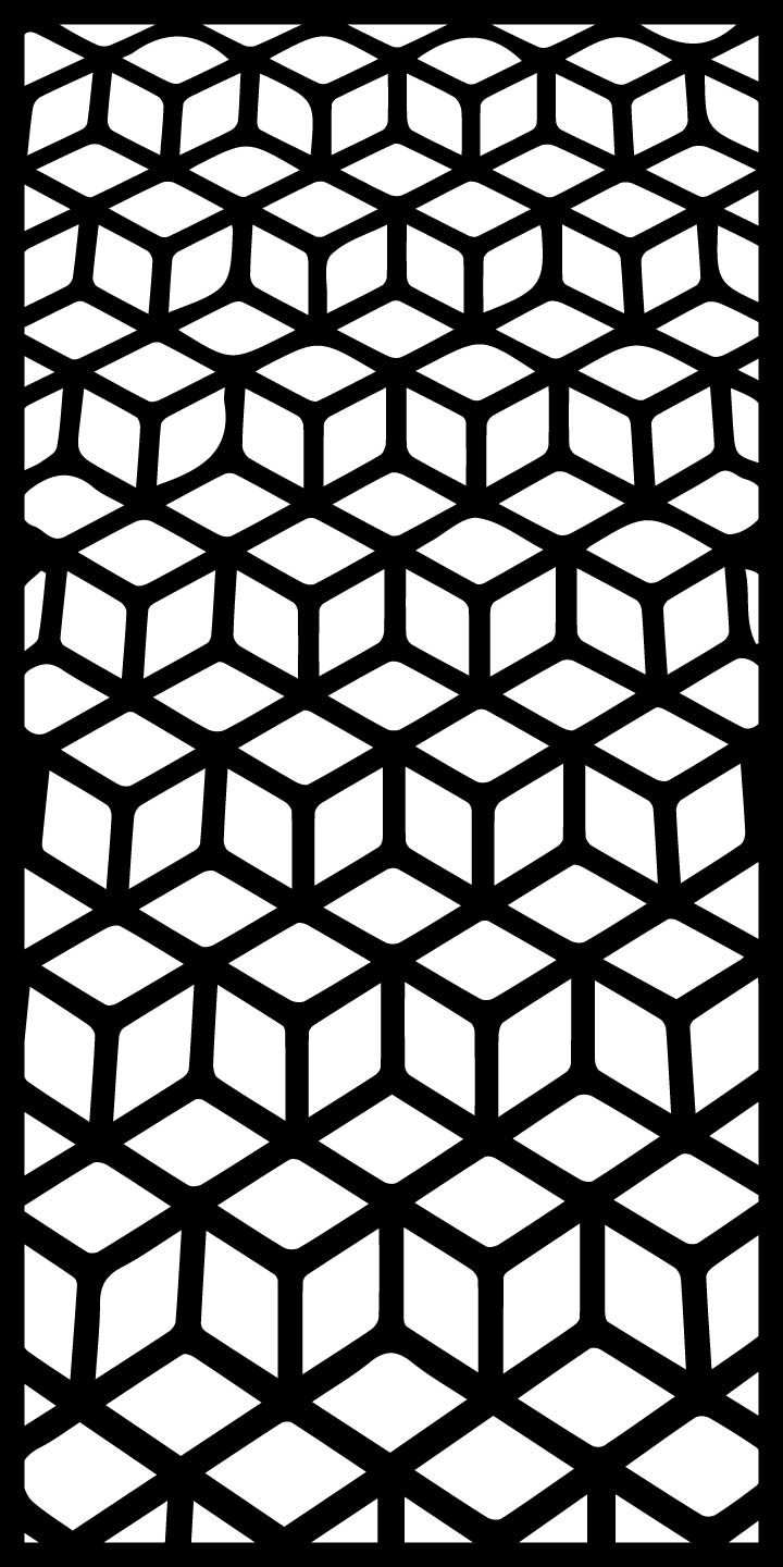 Custom laser cut aluminum pattern detail