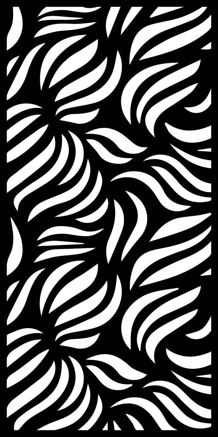 Privacy screen aluminum divider in outdoor area