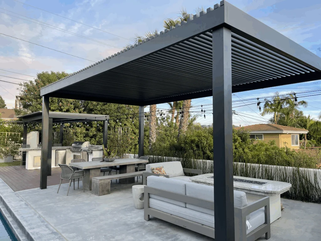 Slat roof
