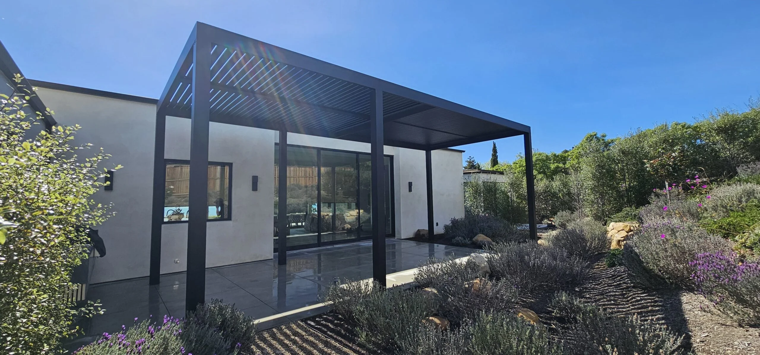 Slat pergola