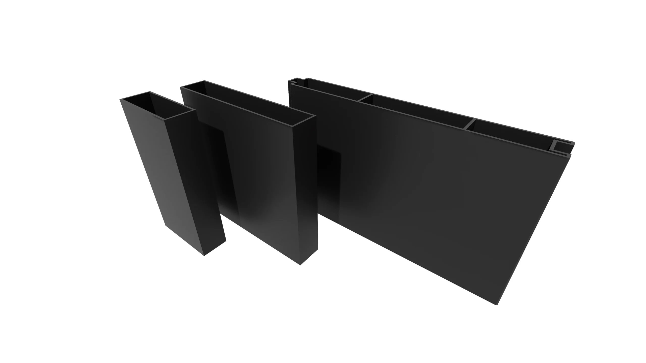 ALU-20 black slat profile