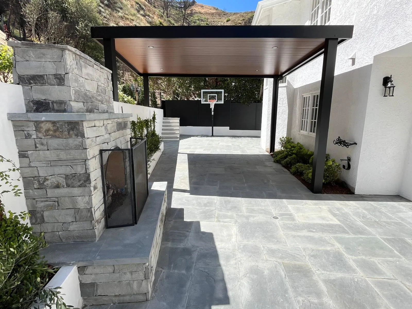 Solid roof pergola project