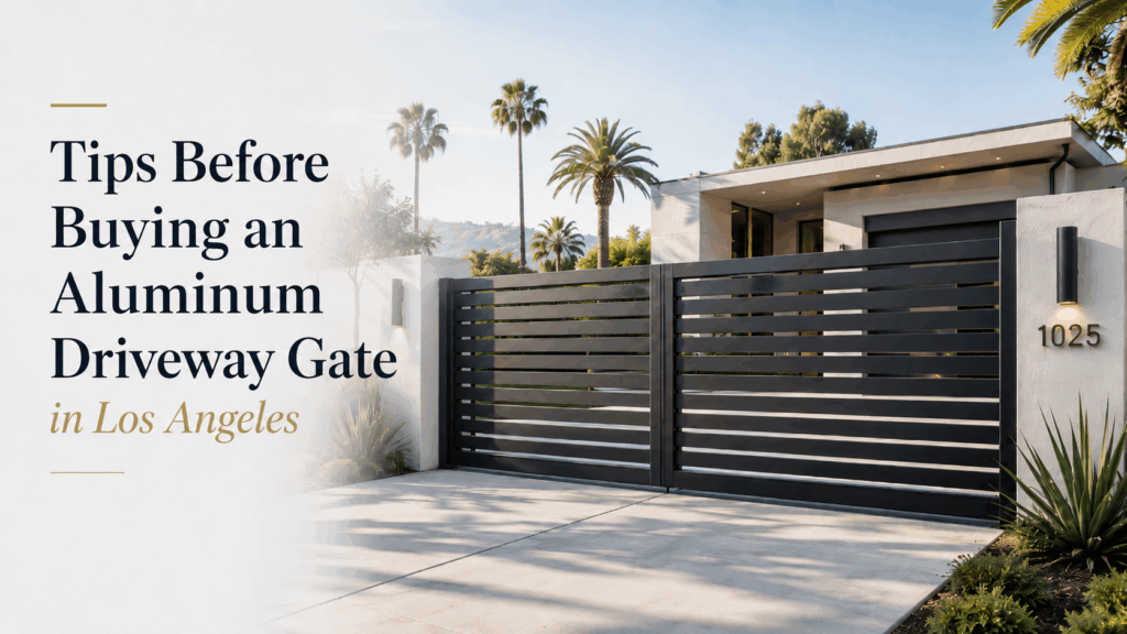 Globus Gates - Tips before buying an aluminum driveway gate in los angeles